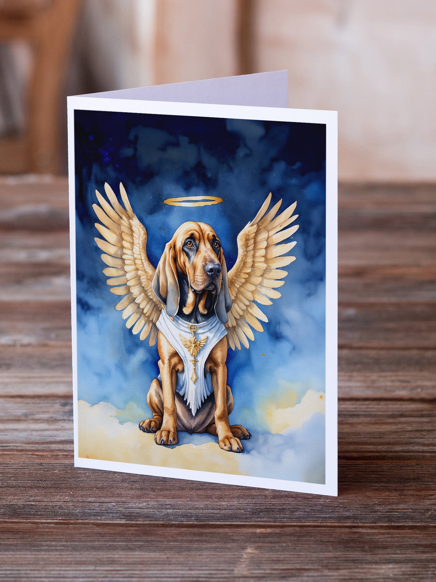 Bloodhound My Angel Greeting Cards Pack of 8