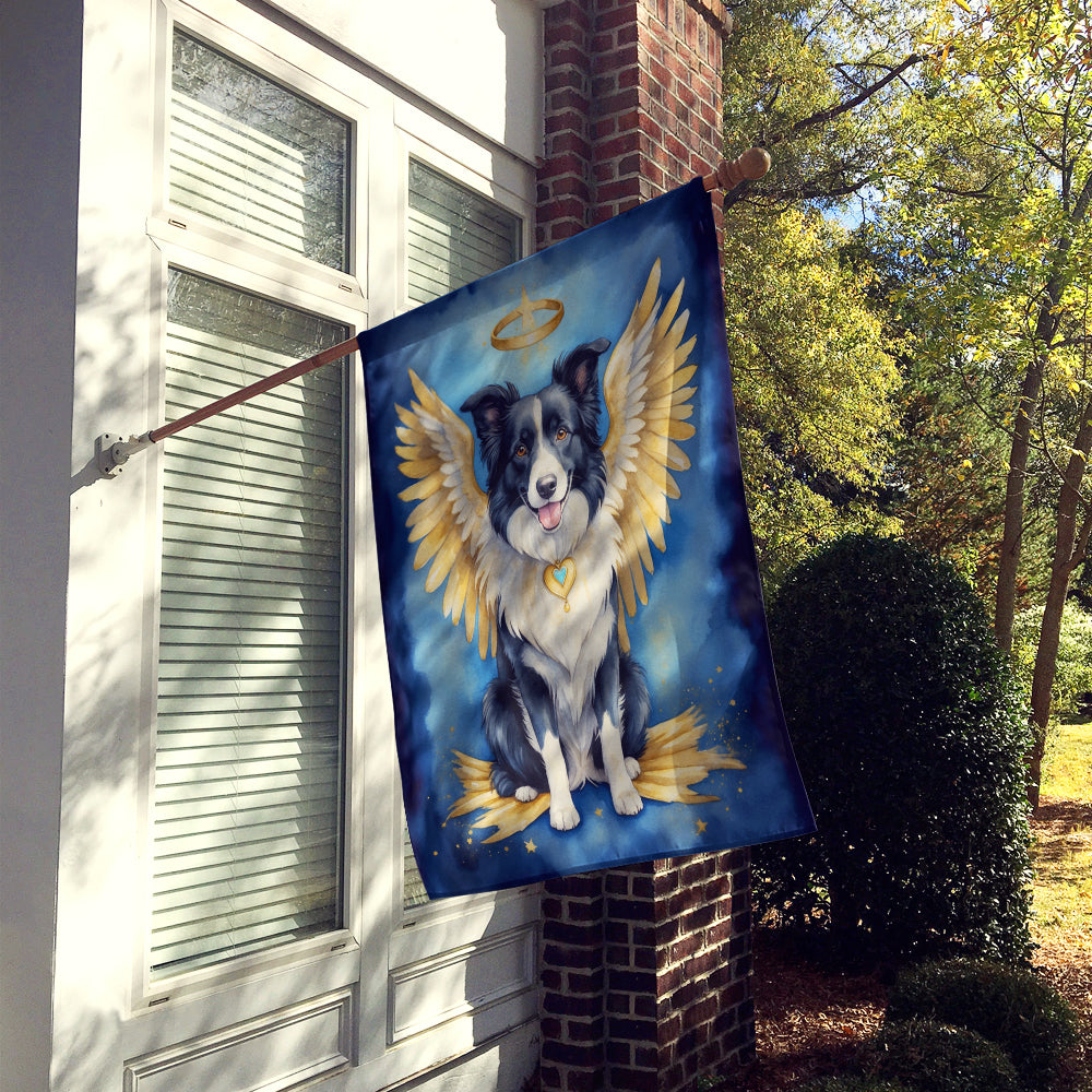 Border Collie My Angel House Flag