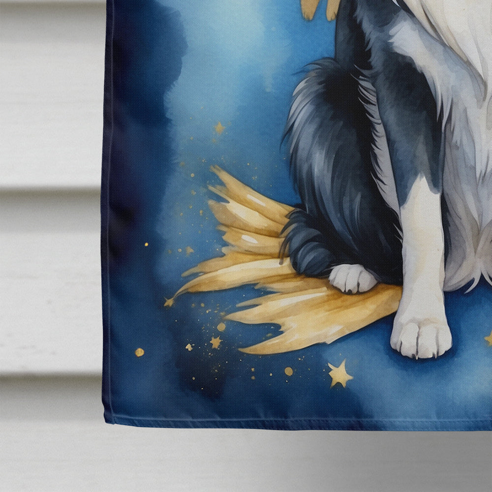 Border Collie My Angel House Flag