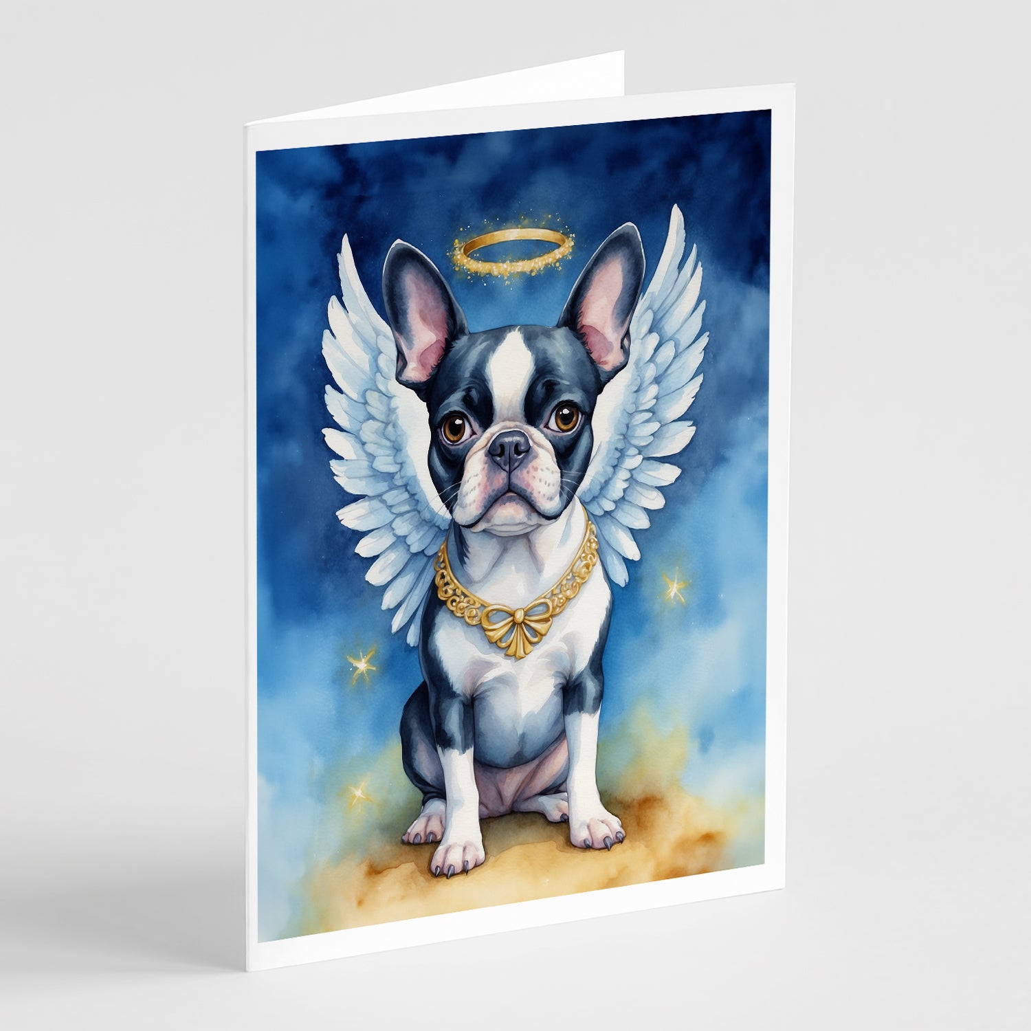 Buy this Boston Terrier My Angel Greeting Cards Pack of 8