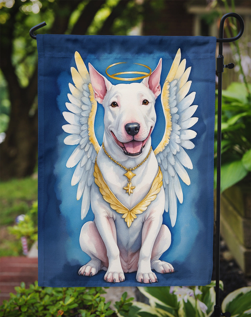 Bull Terrier My Angel Garden Flag