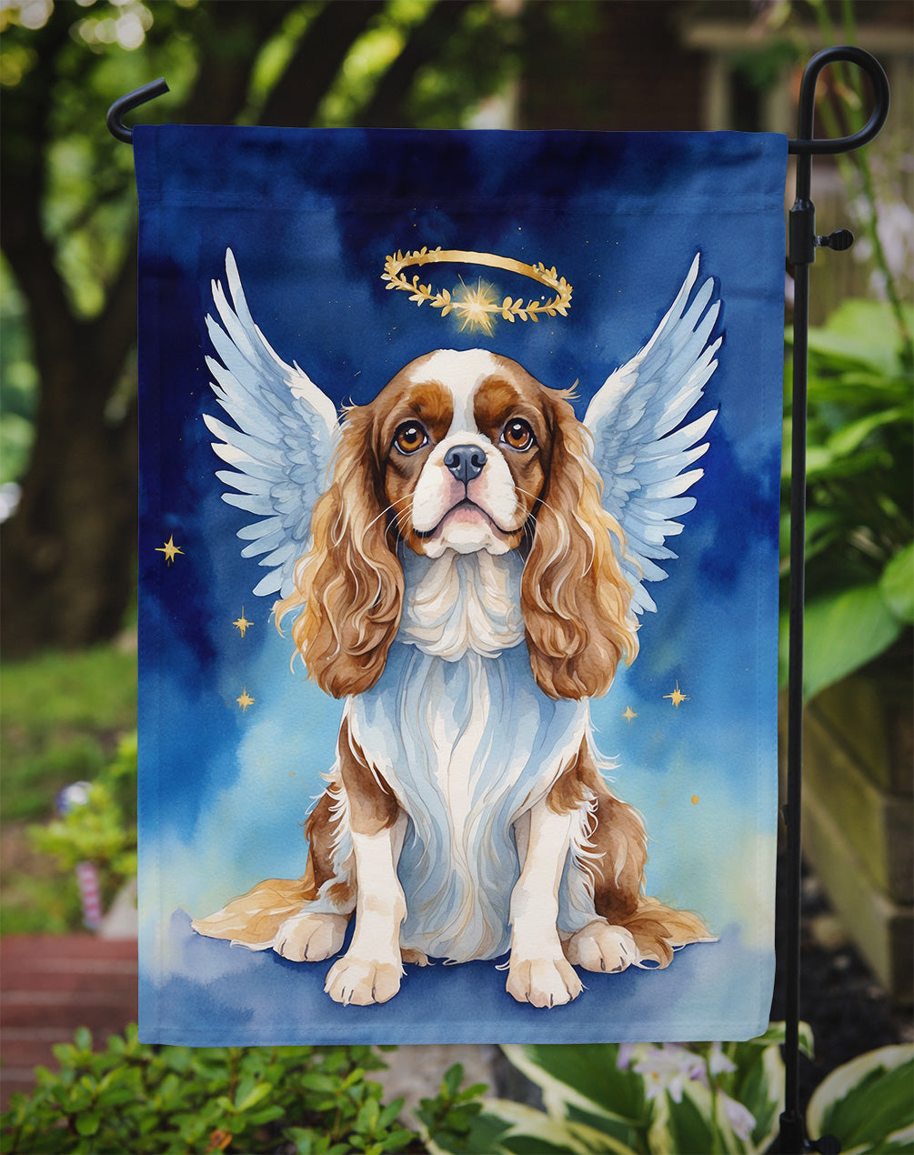Cavalier Spaniel My Angel Garden Flag