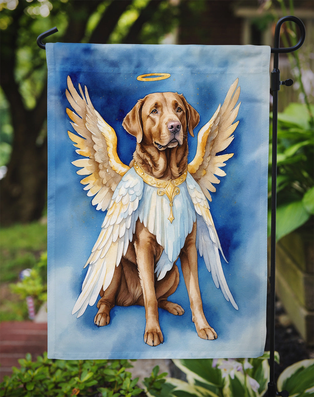 Chesapeake Bay Retriever My Angel Garden Flag