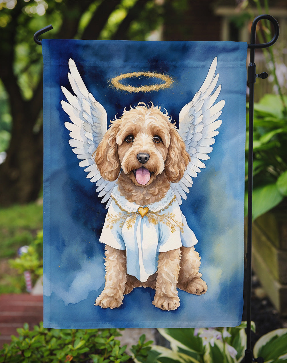 Cockapoo My Angel Garden Flag