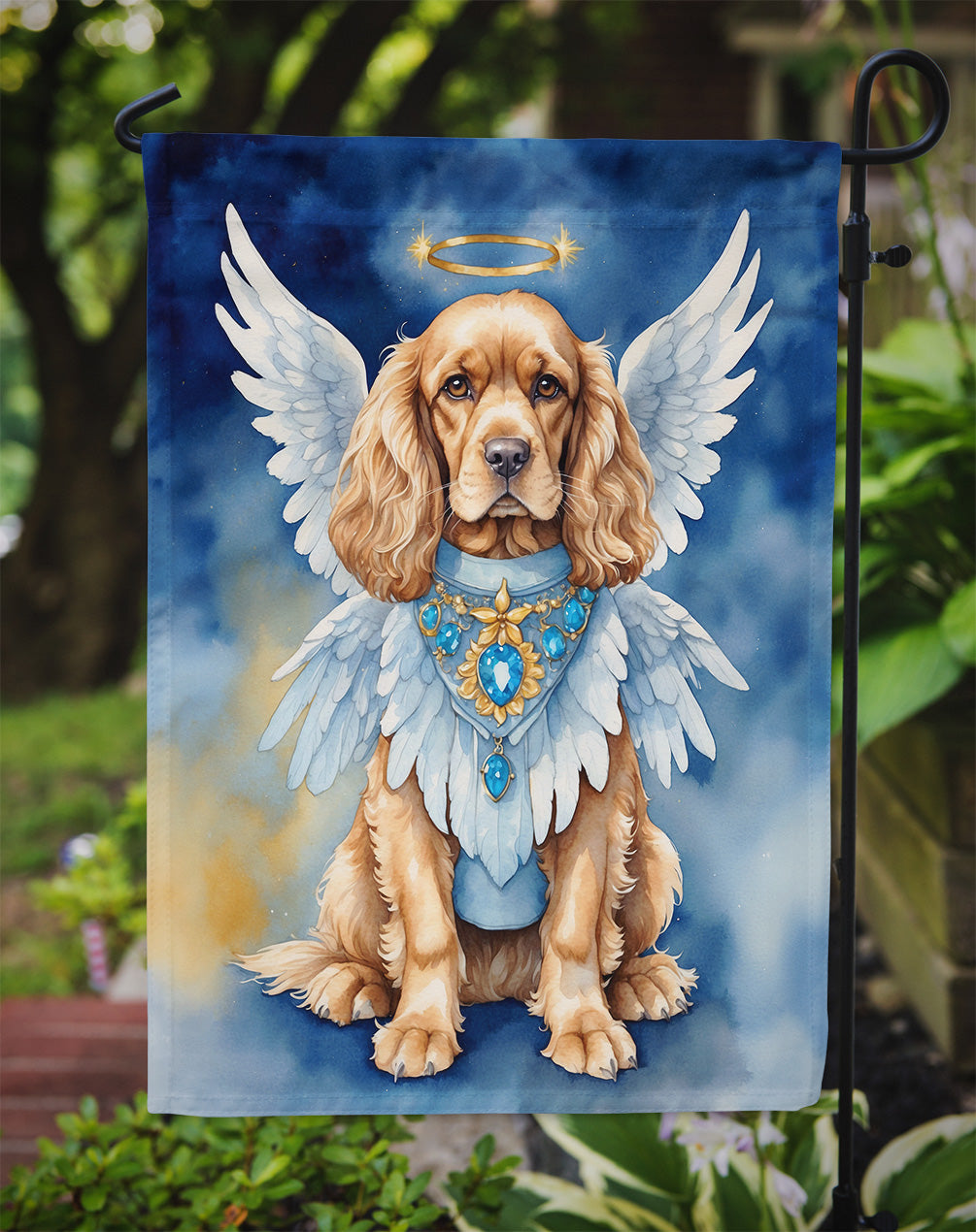 Cocker Spaniel My Angel Garden Flag