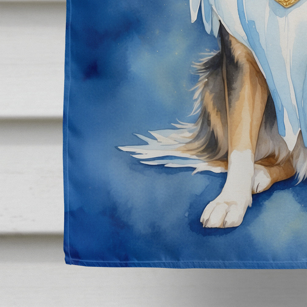 Collie My Angel House Flag