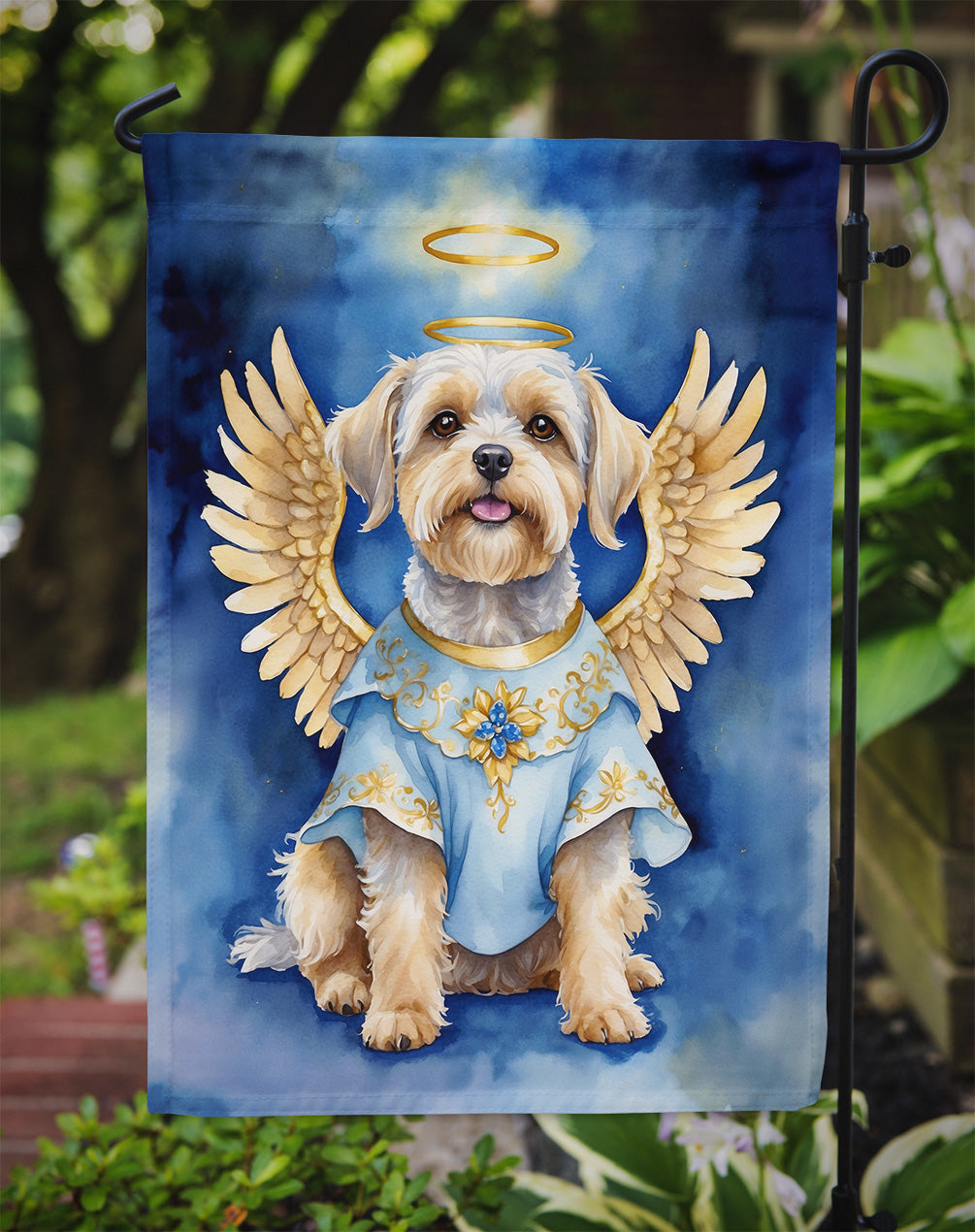 Dandie Dinmont Terrier My Angel Garden Flag