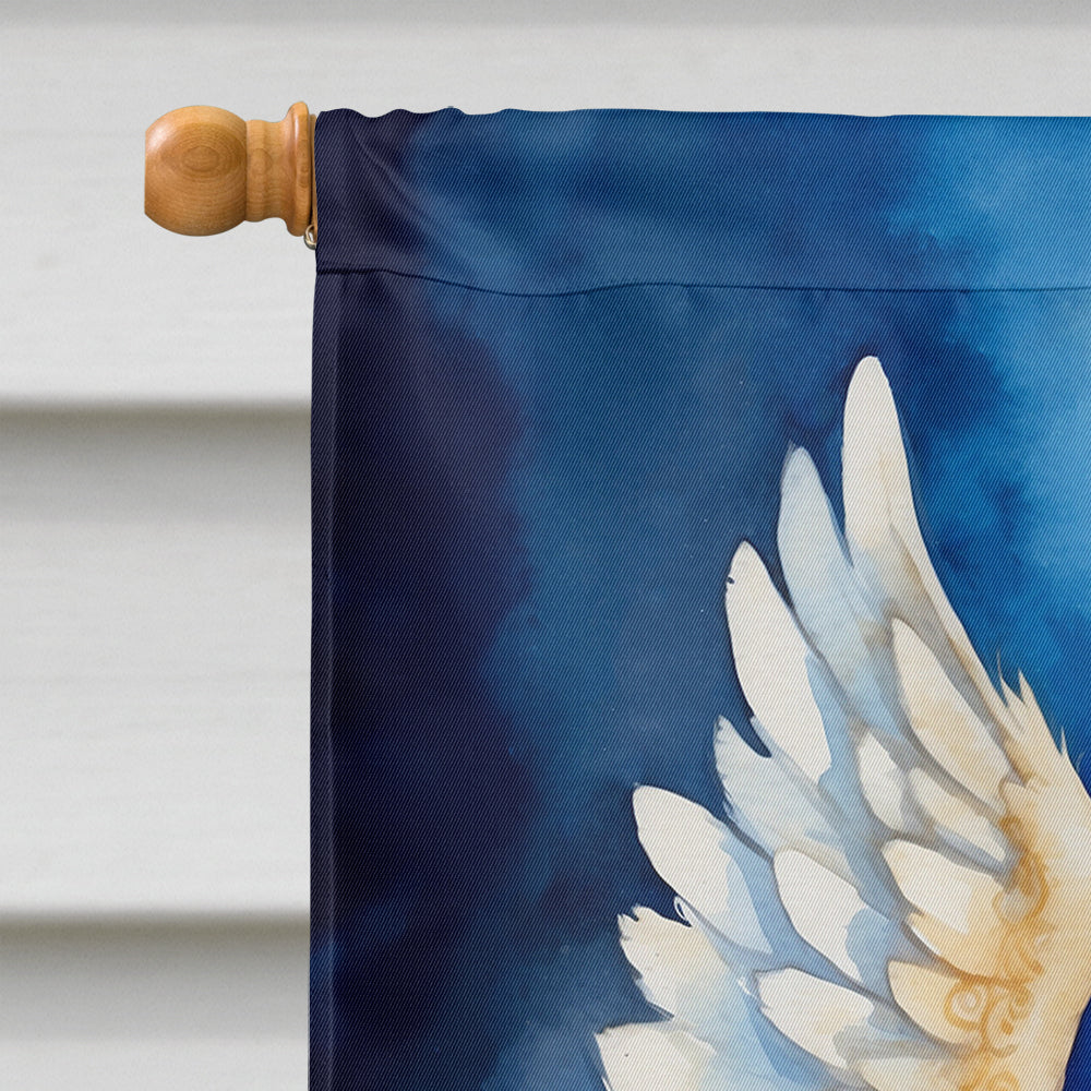 White German Shepherd My Angel House Flag