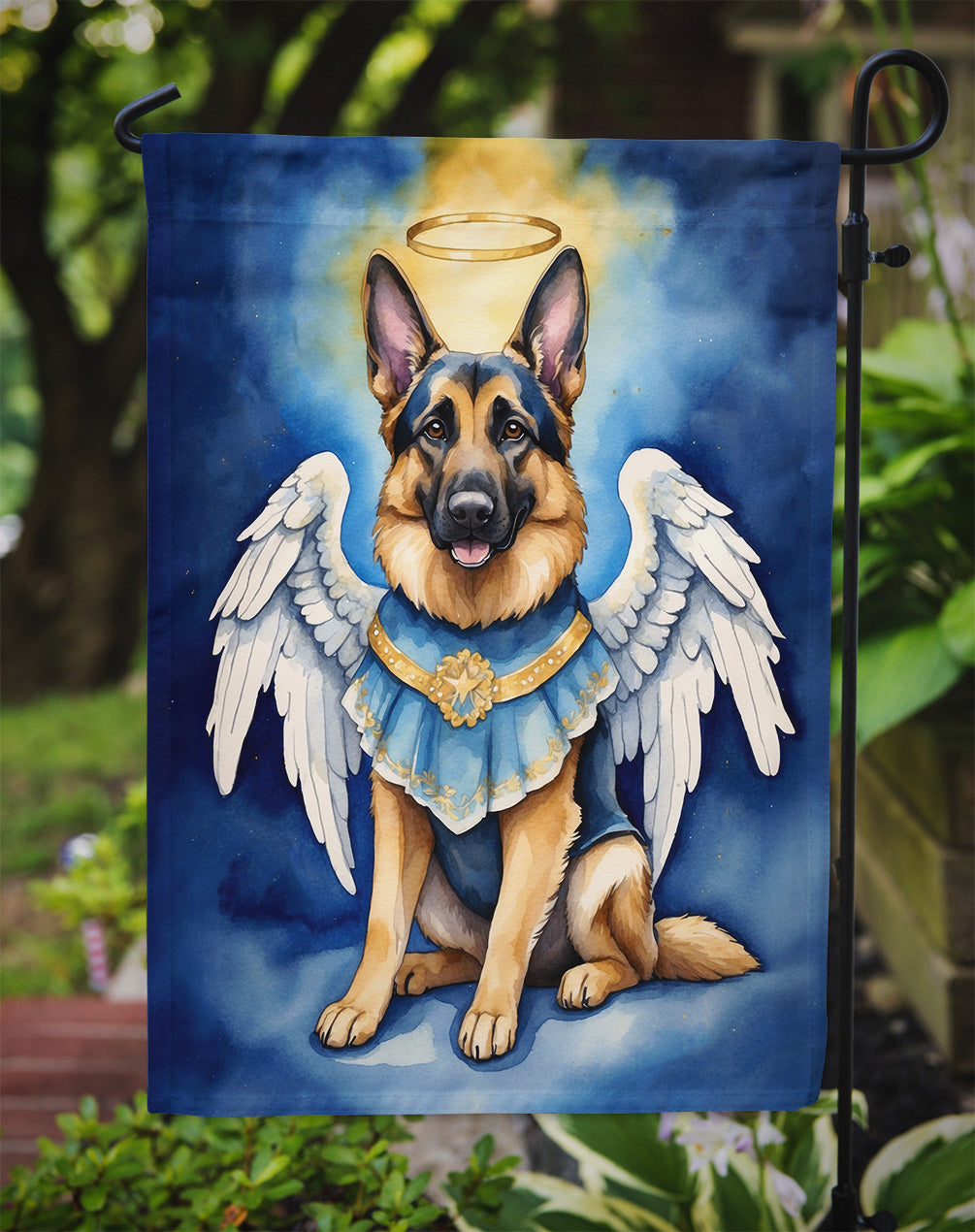 German Shepherd My Angel Garden Flag