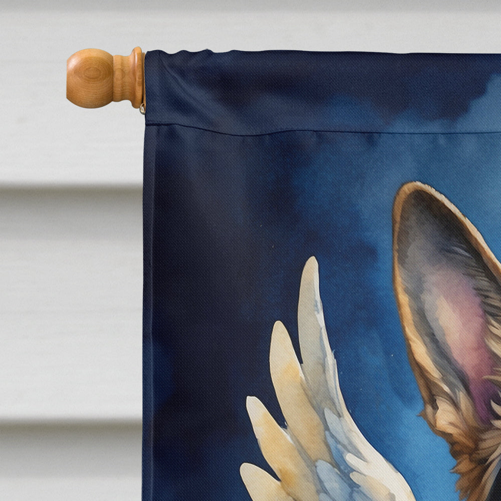 German Shepherd My Angel House Flag