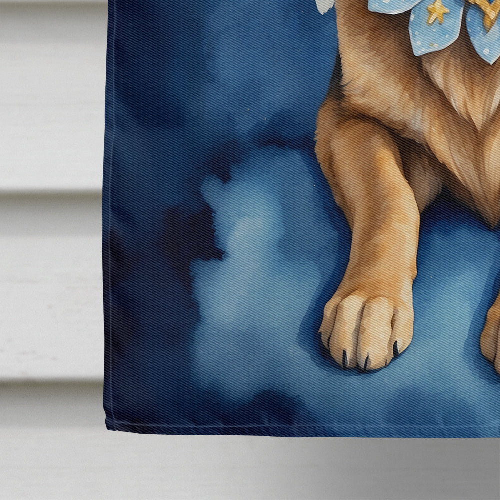 German Shepherd My Angel House Flag