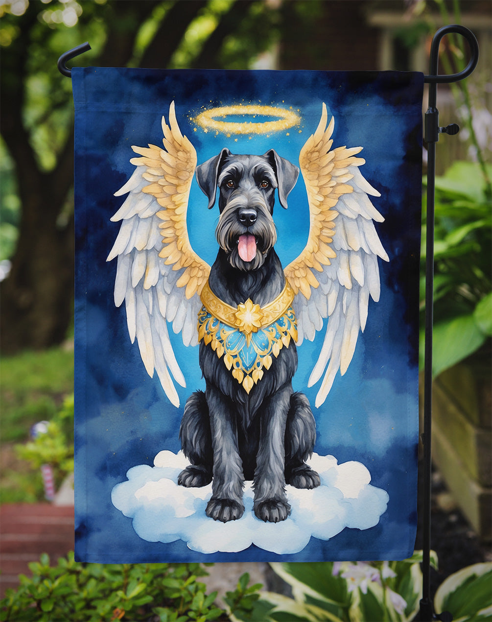 Giant Schnauzer My Angel Garden Flag