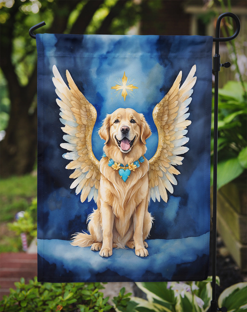 Golden Retriever My Angel Garden Flag
