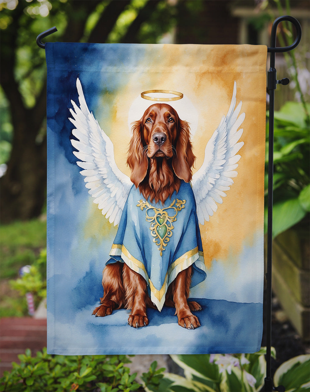 Irish Setter My Angel Garden Flag