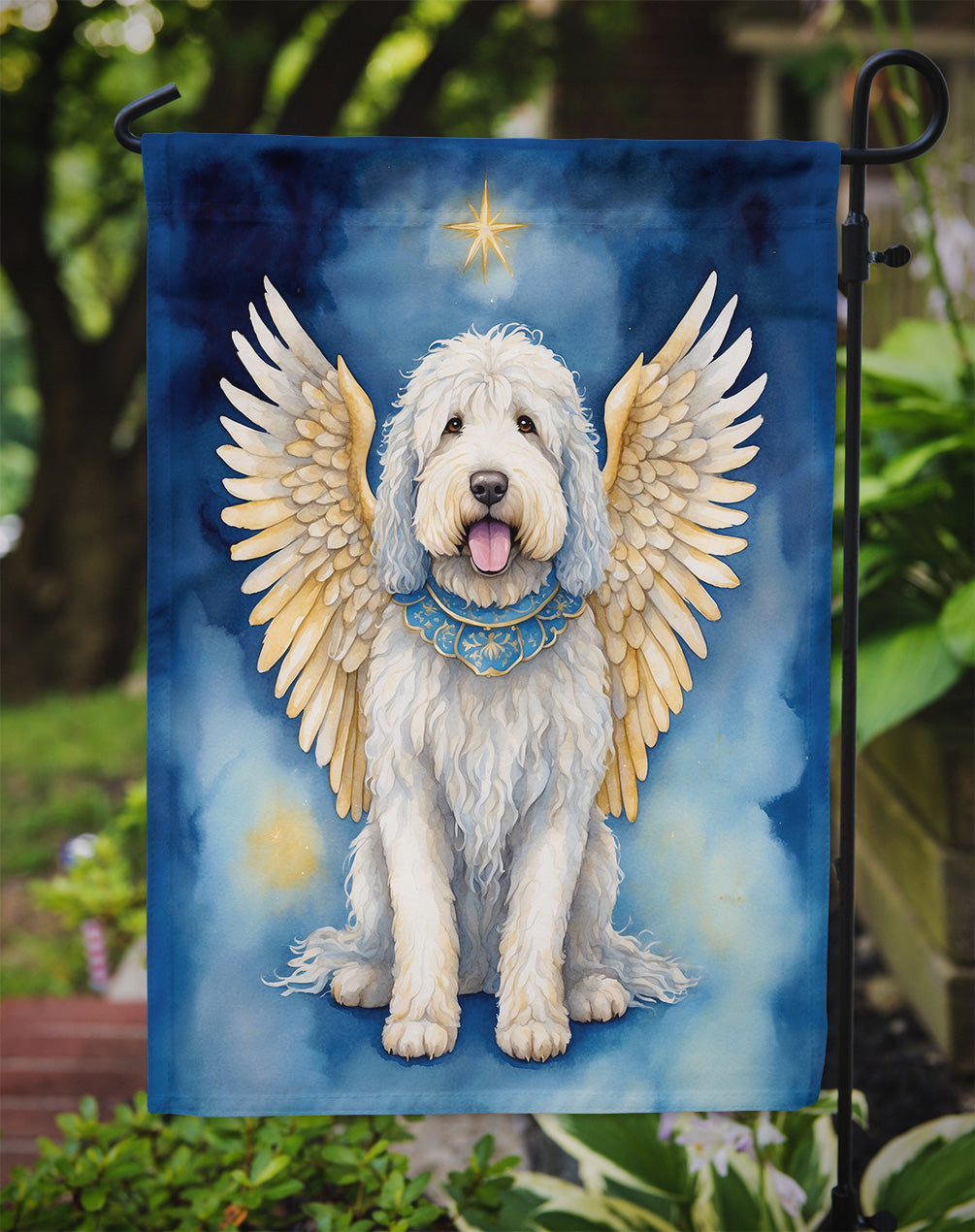 Komondor My Angel Garden Flag