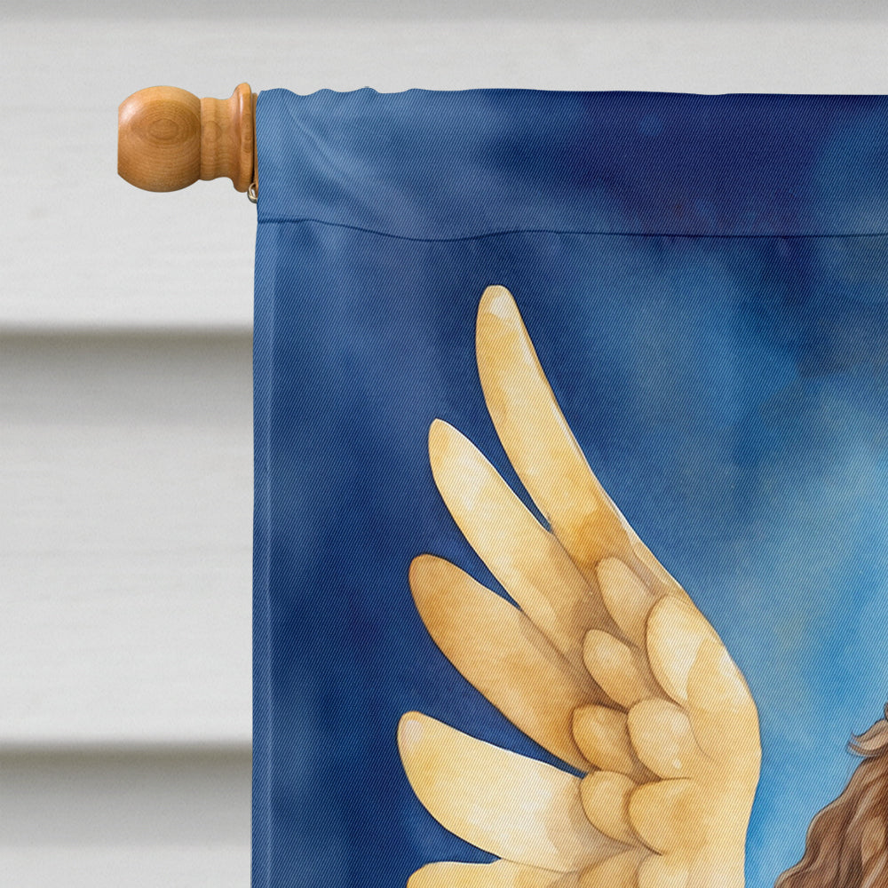 Labradoodle My Angel House Flag