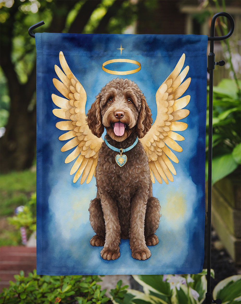 Labradoodle My Angel Garden Flag