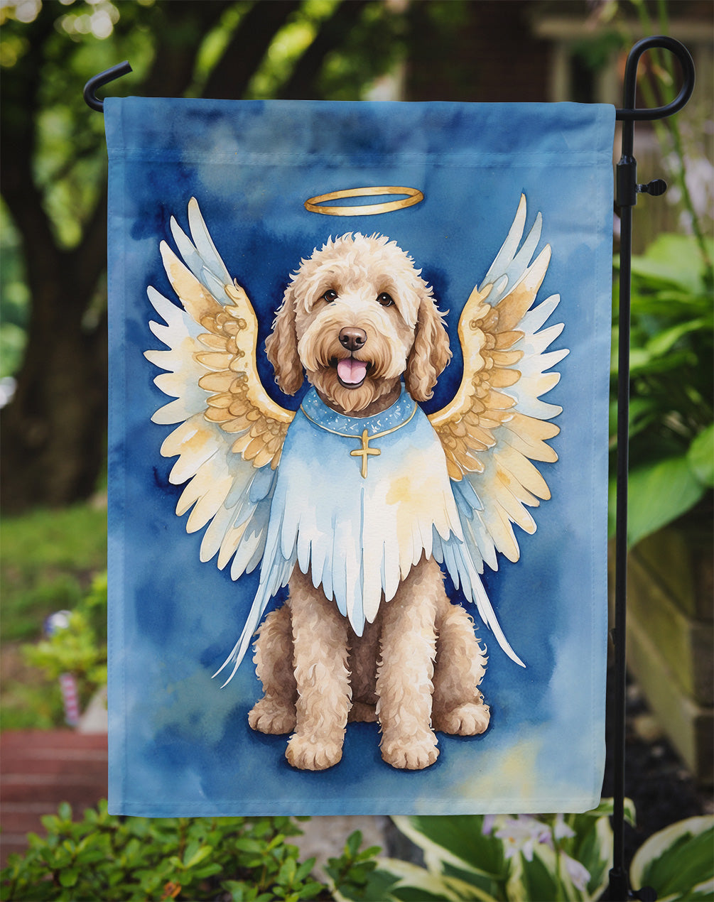 Labradoodle My Angel Garden Flag