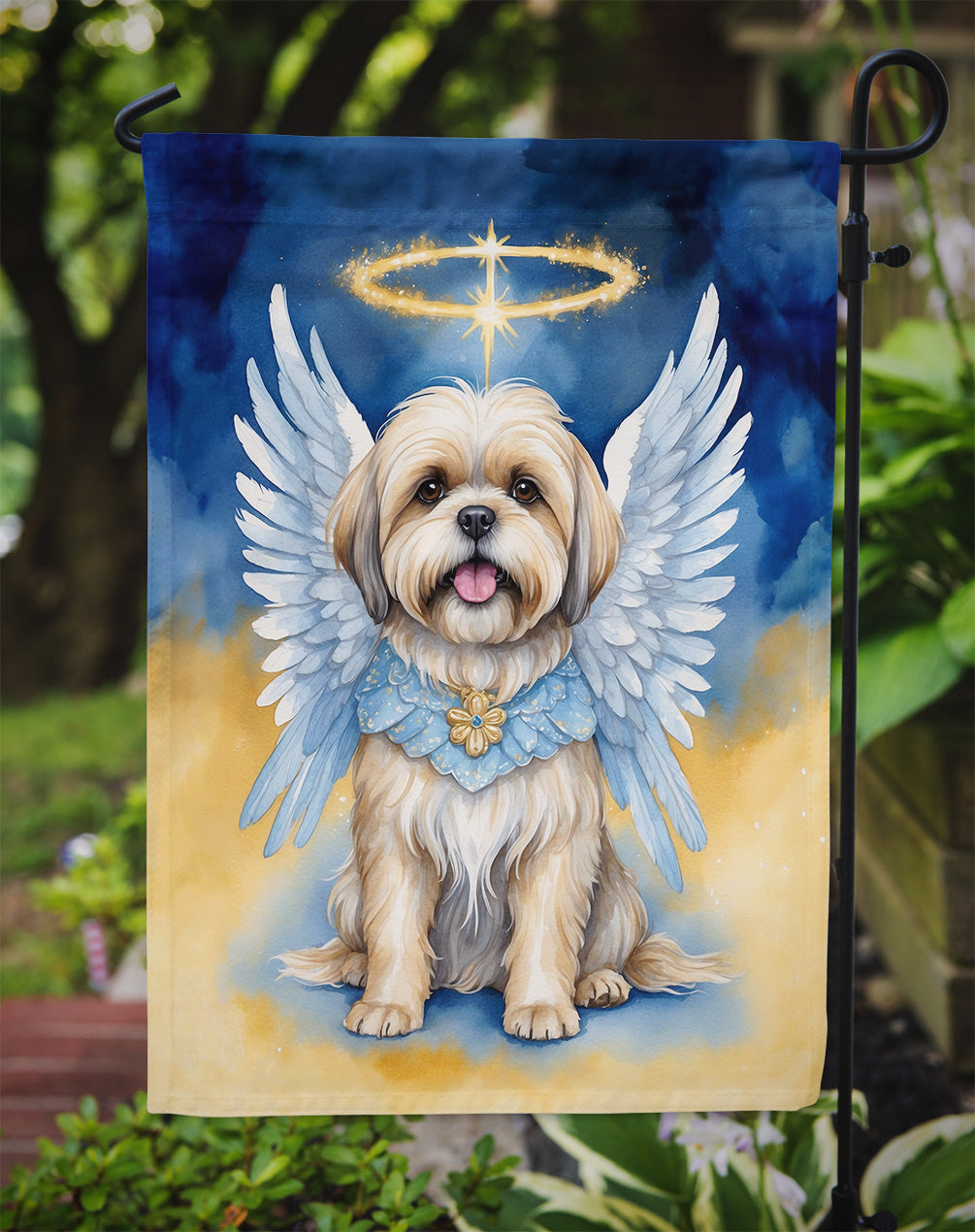 Lhasa Apso My Angel Garden Flag
