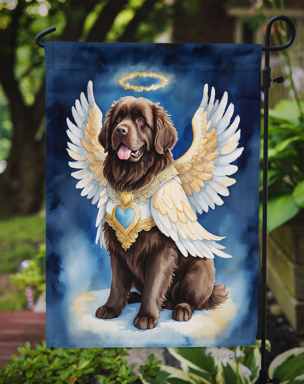 Newfoundland My Angel Garden Flag