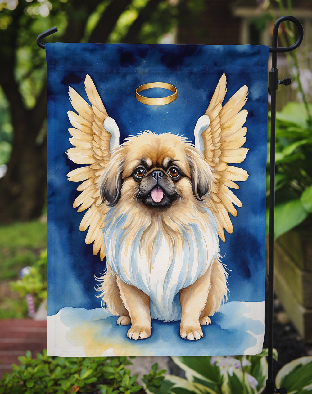Pekingese My Angel Garden Flag
