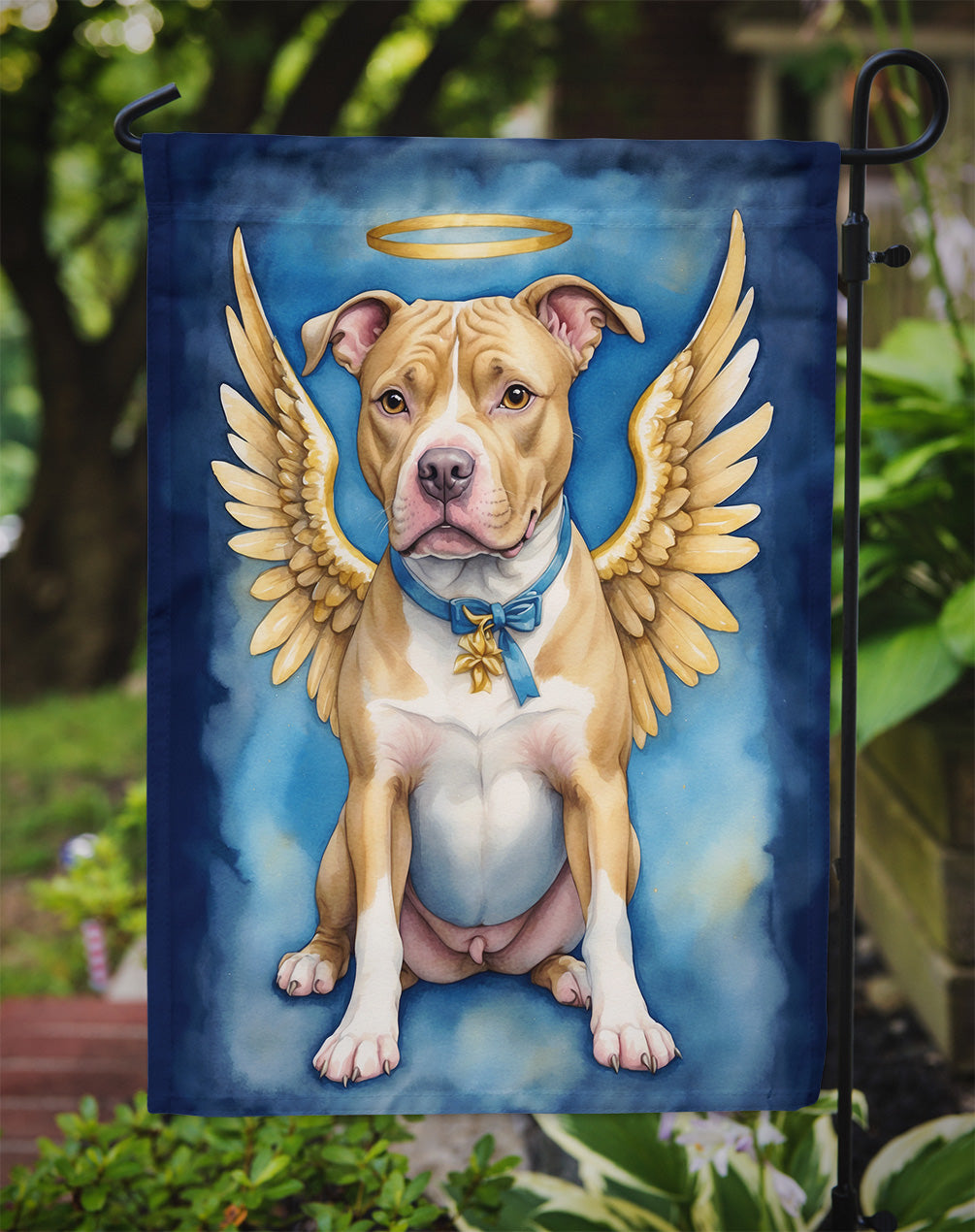 Pit Bull Terrier My Angel Garden Flag