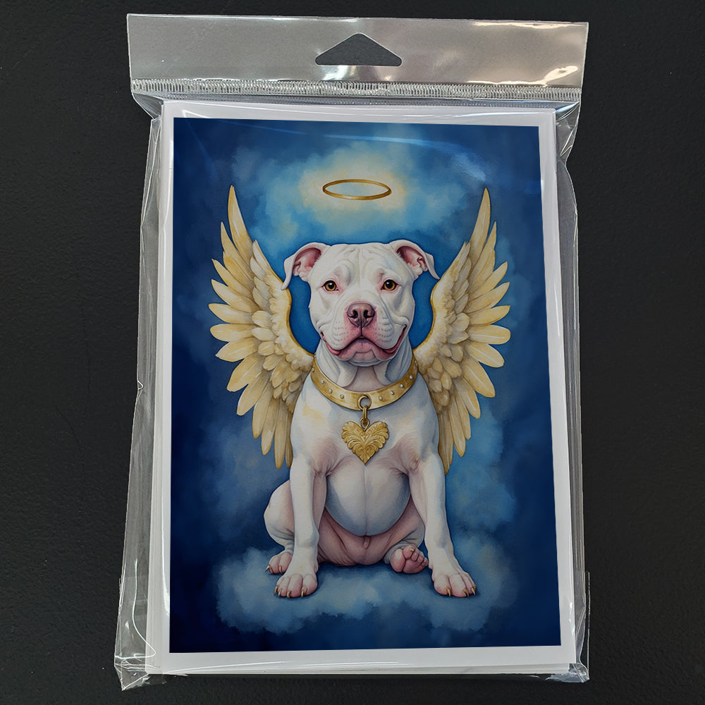 Pit Bull Terrier My Angel Greeting Cards Pack of 8