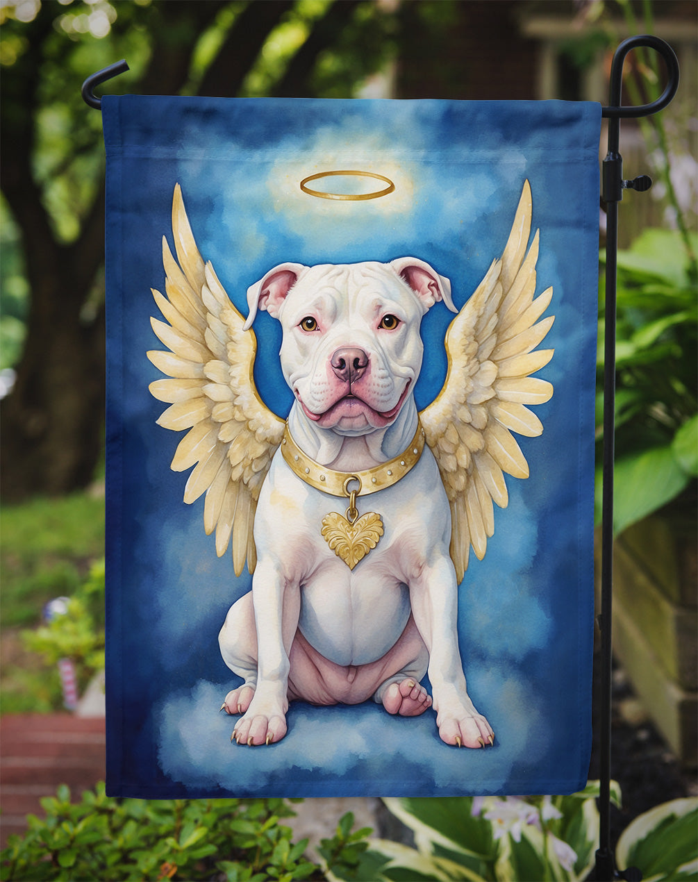 Pit Bull Terrier My Angel Garden Flag
