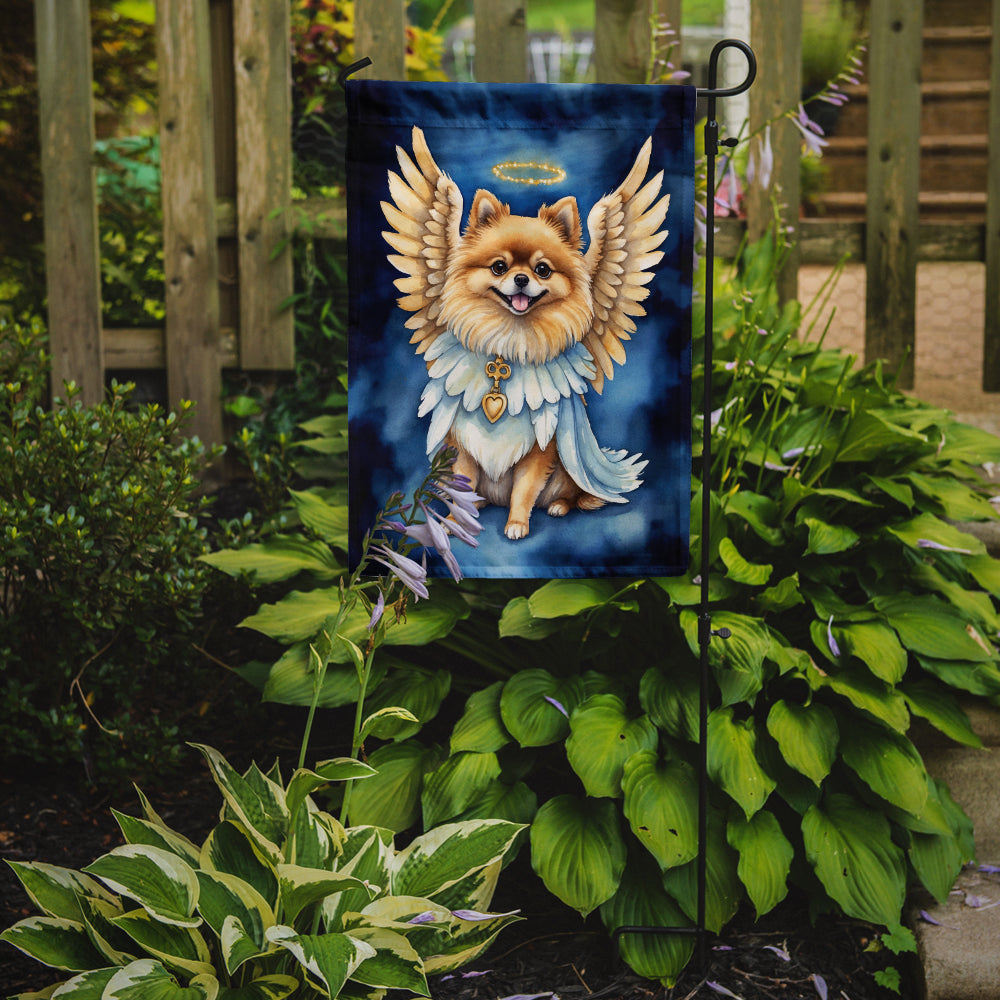 Pomeranian My Angel Garden Flag