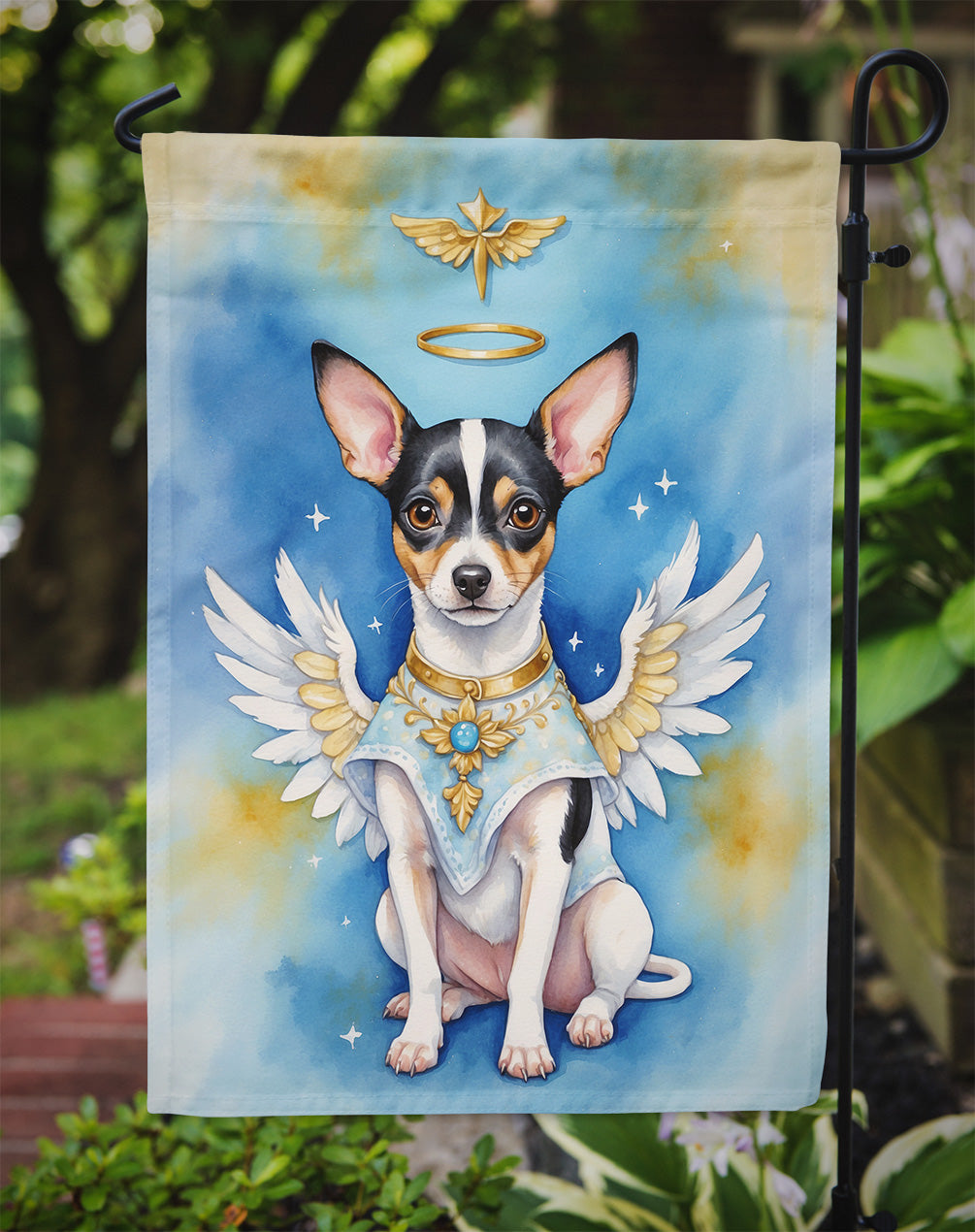 Rat Terrier My Angel Garden Flag