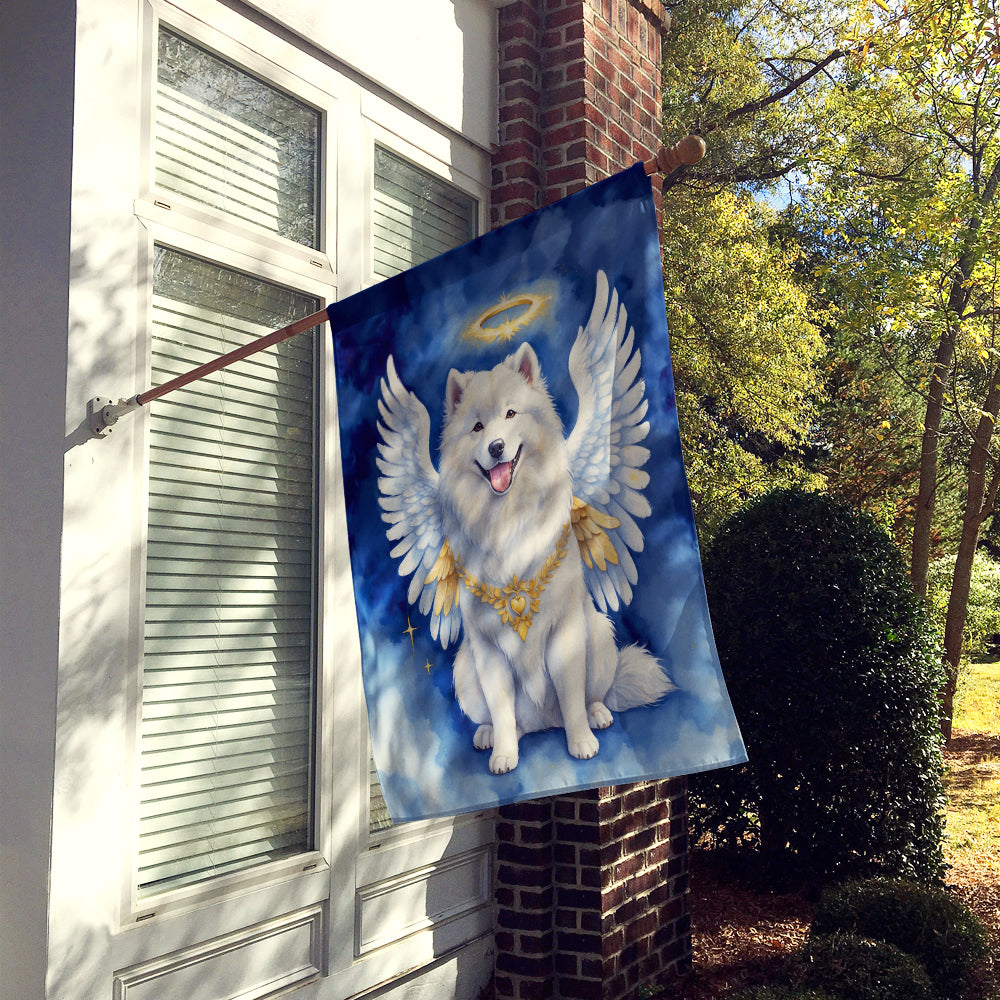 Samoyed My Angel House Flag