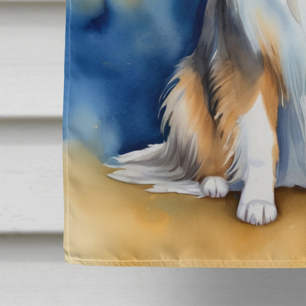 Sheltie My Angel House Flag