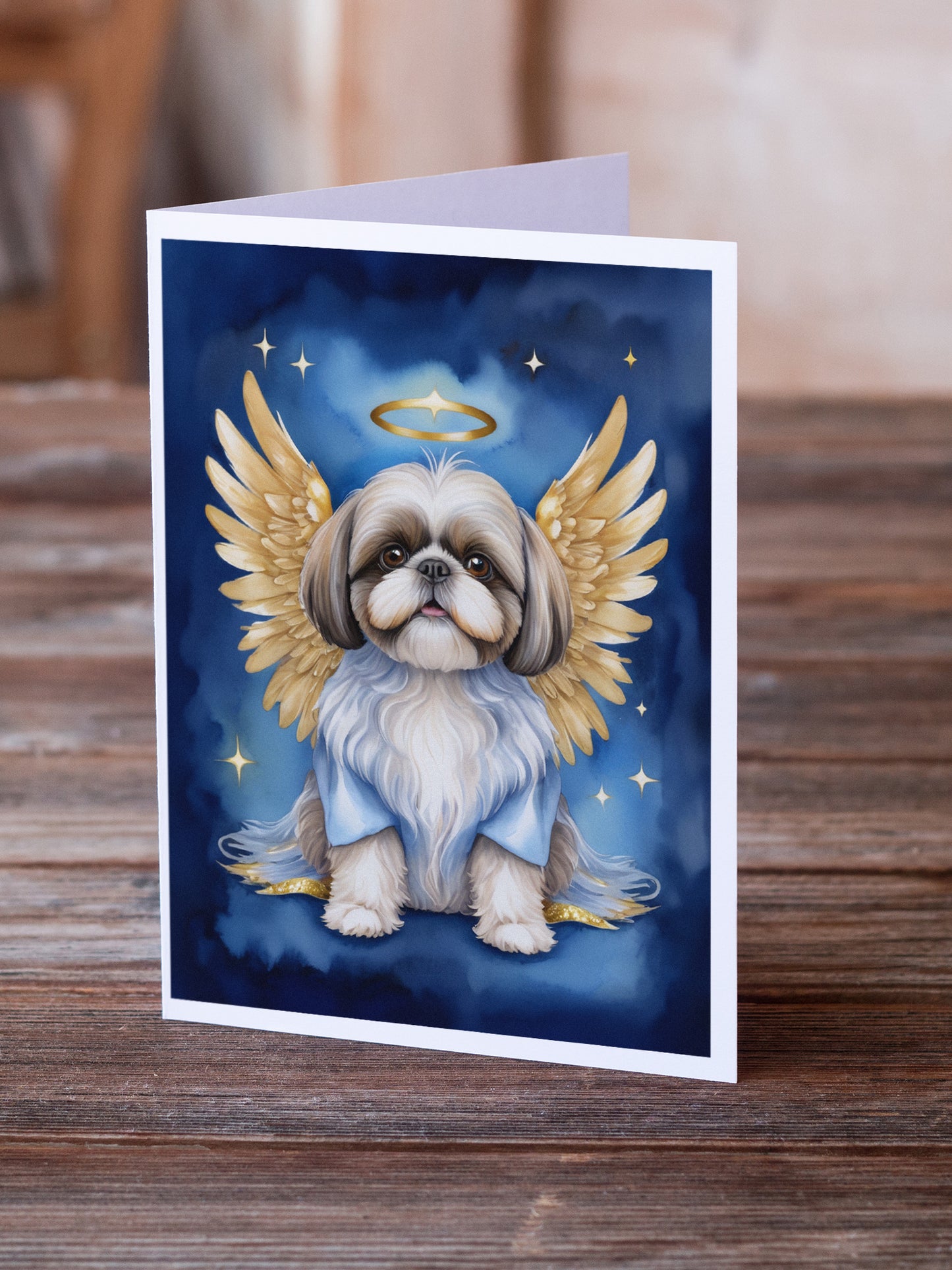 Shih Tzu My Angel Greeting Cards Pack of 8