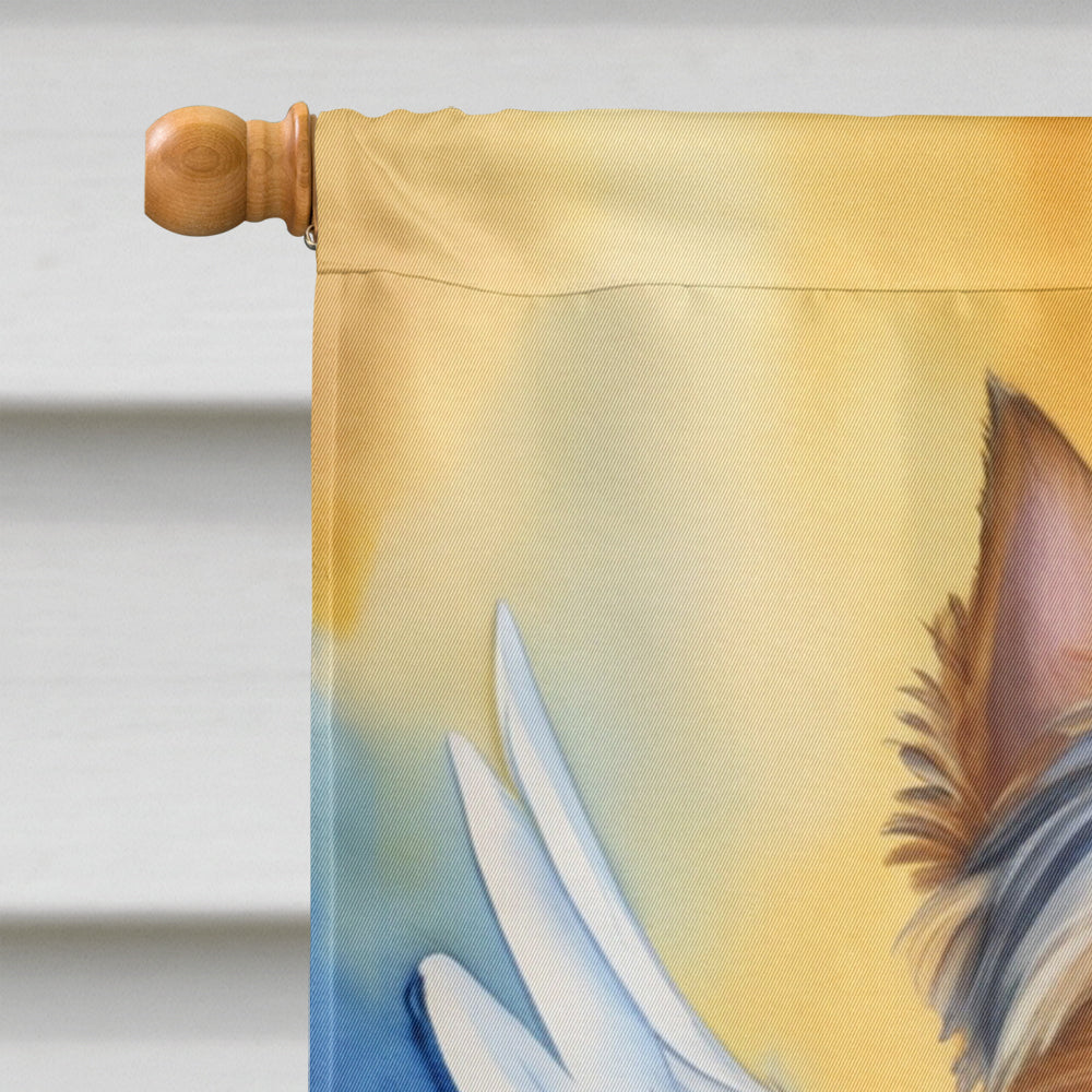 Silky Terrier My Angel House Flag