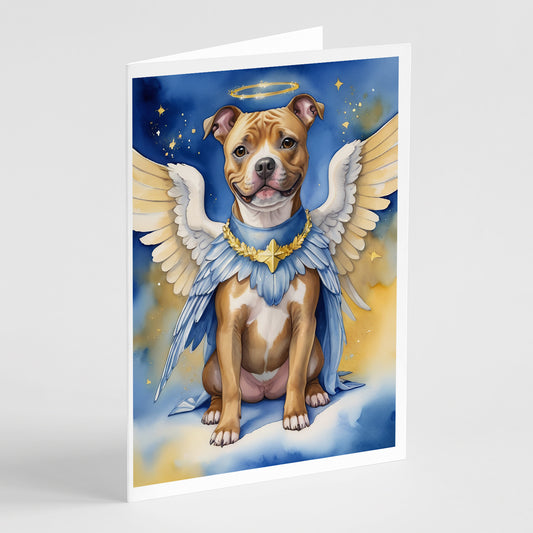 Buy this Staffordshire Bull Terrier My Angel Greeting Cards Pack of 8