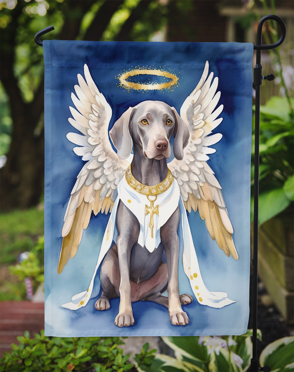 Weimaraner My Angel Garden Flag