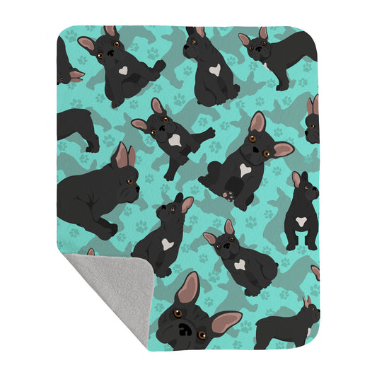 Buy this Black French Bulldog Quilted Blanket 50x60