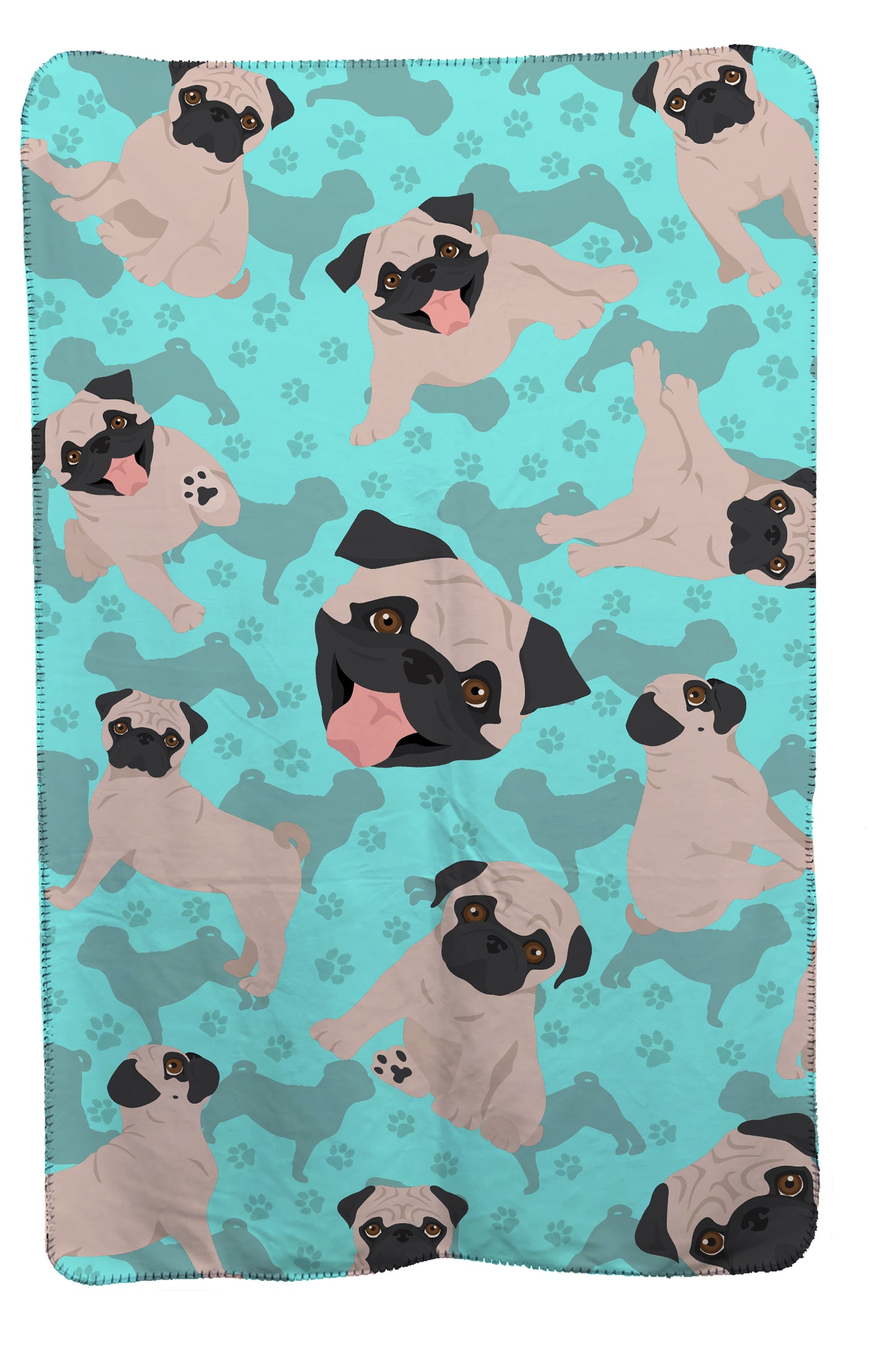 Buy this Fawn Pug Soft Travel Blanket with Bag