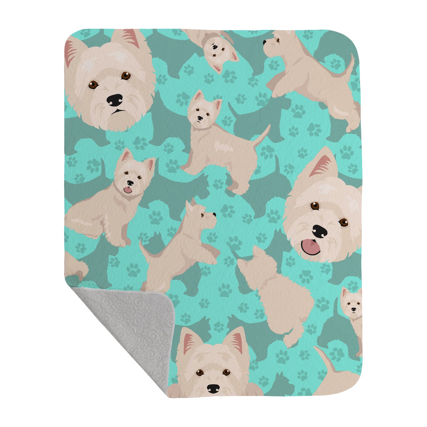 Buy this Westie Quilted Blanket 50x60