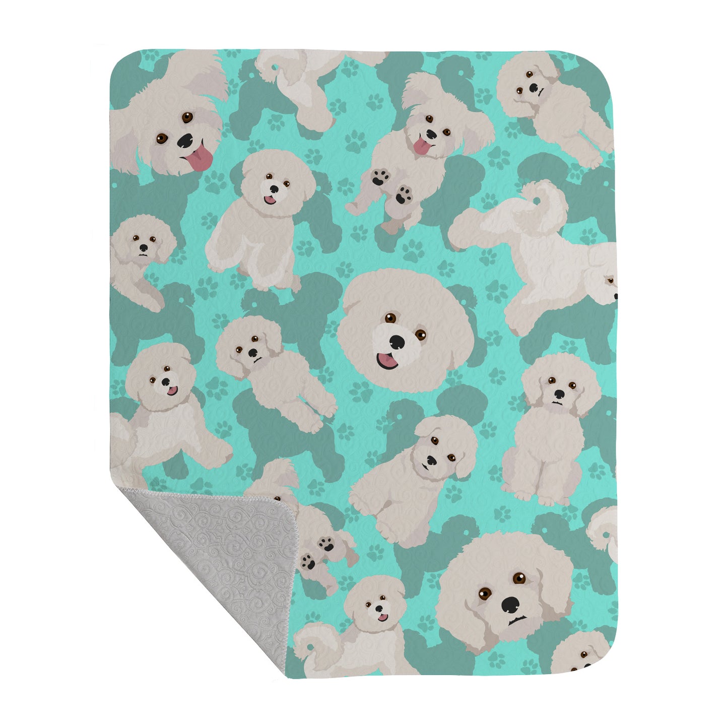 Buy this Bichon Frise Quilted Blanket 50x60