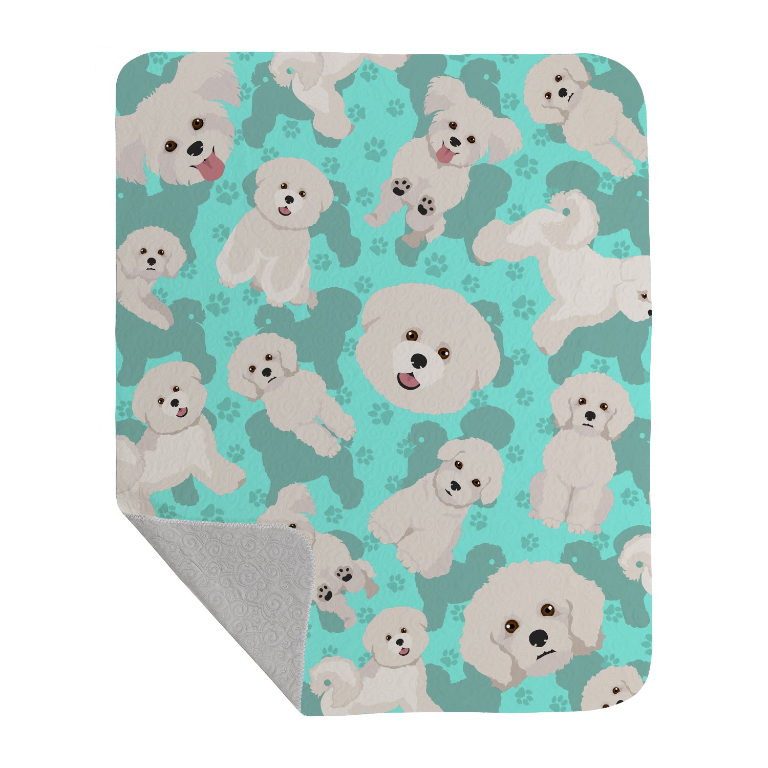 Buy this Bichon Frise Quilted Blanket 50x60