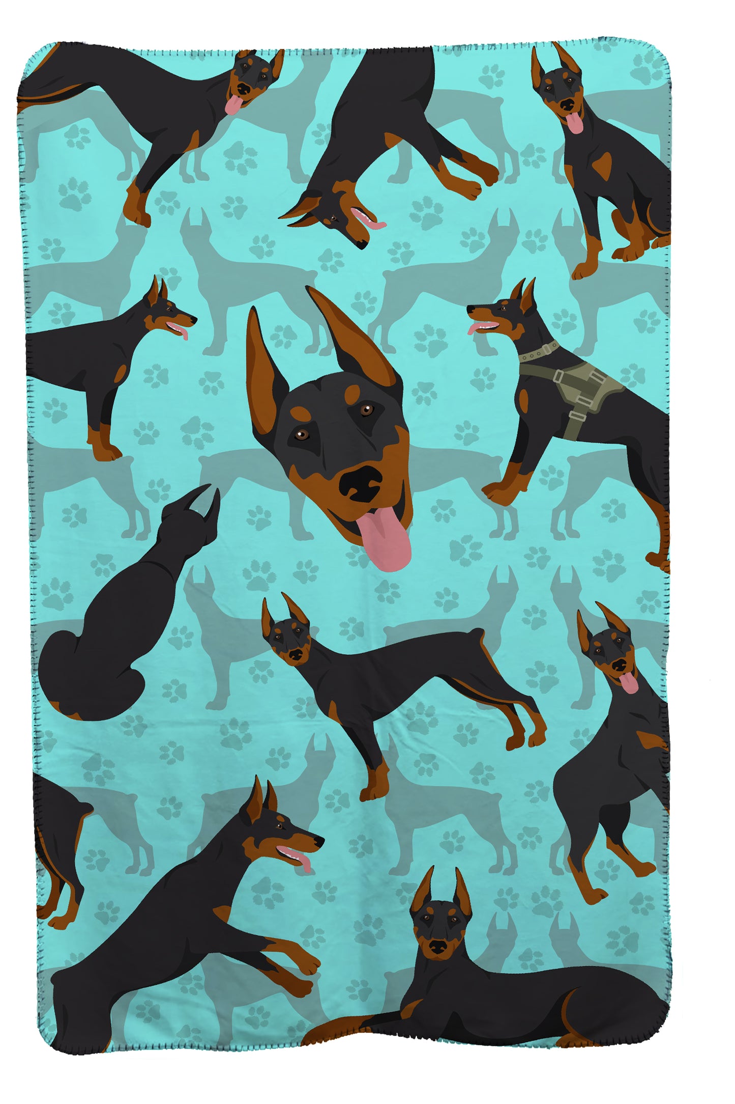 Buy this Doberman Pinscher Soft Travel Blanket with Bag