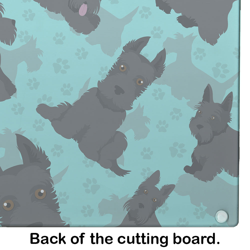 Scottish Terrier Glass Cutting Board Large