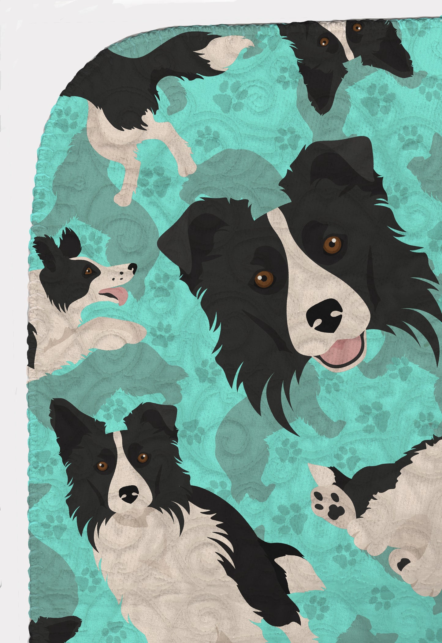 Border Collie Quilted Blanket 50x60