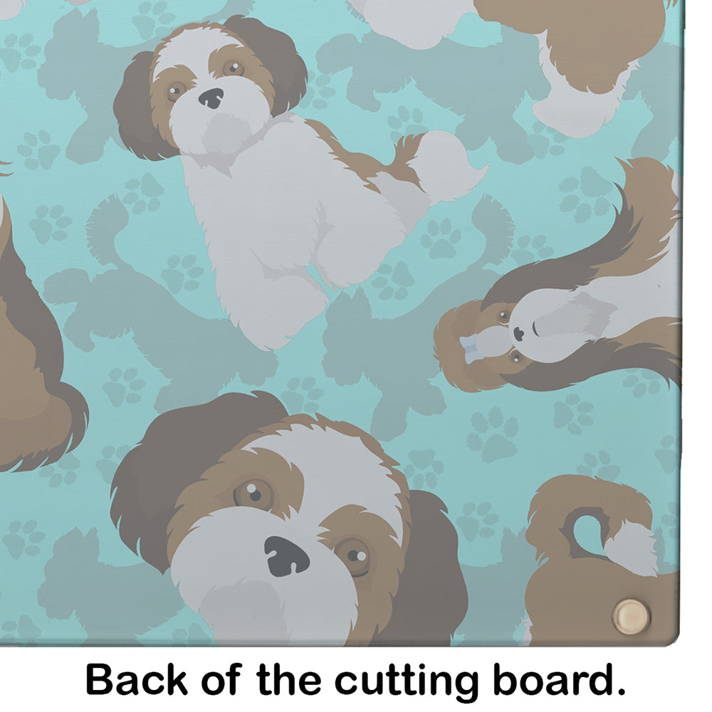 Shih Tzu Glass Cutting Board Large