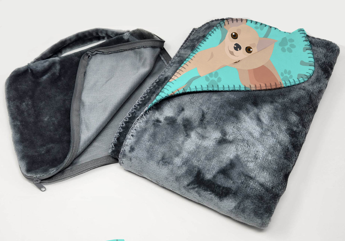 Chihuahua Soft Travel Blanket with Bag