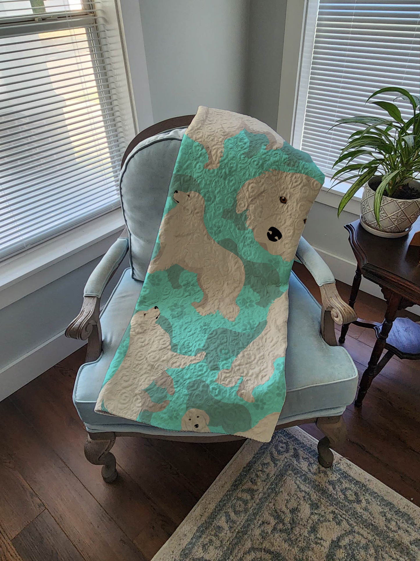 Great Pyrenees Quilted Blanket 50x60