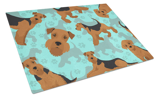 Buy this Airedale Terrier Glass Cutting Board Large