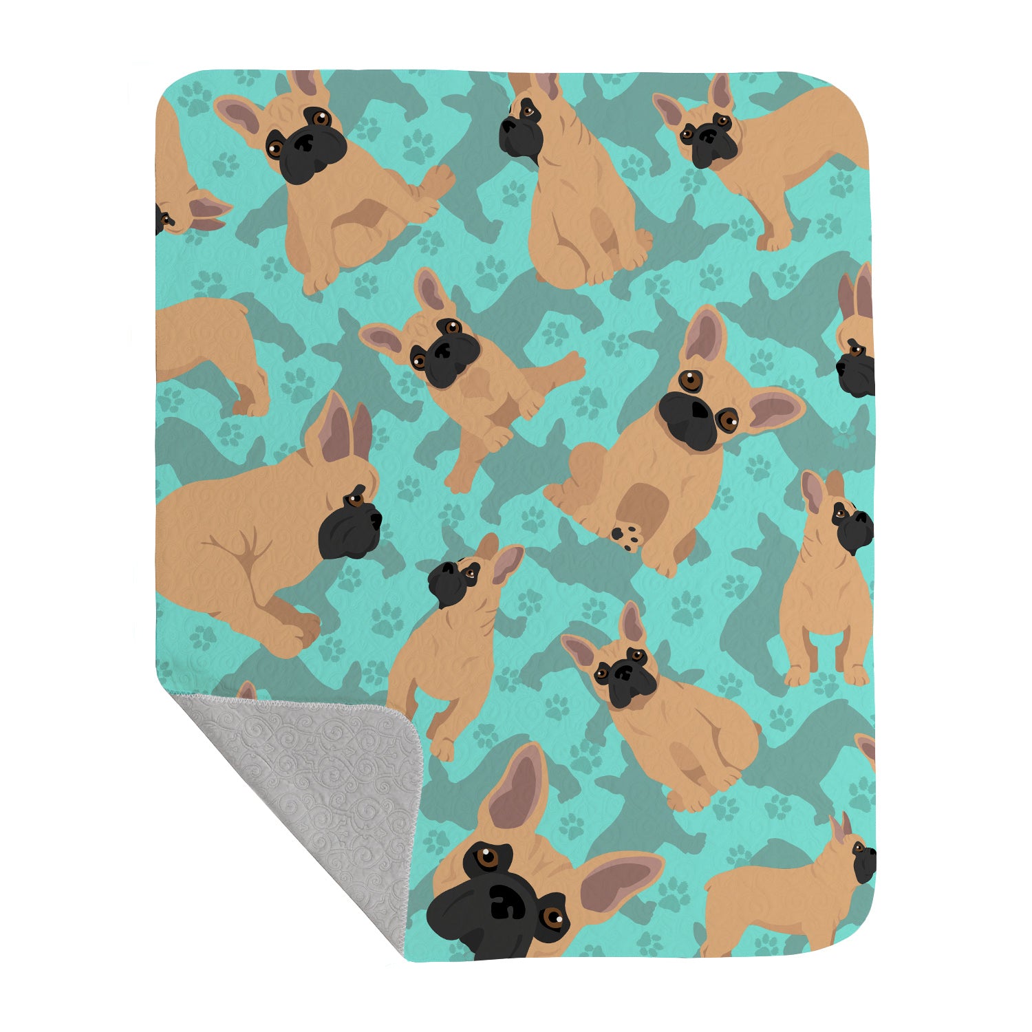 Buy this Fawn French Bulldog Quilted Blanket 50x60