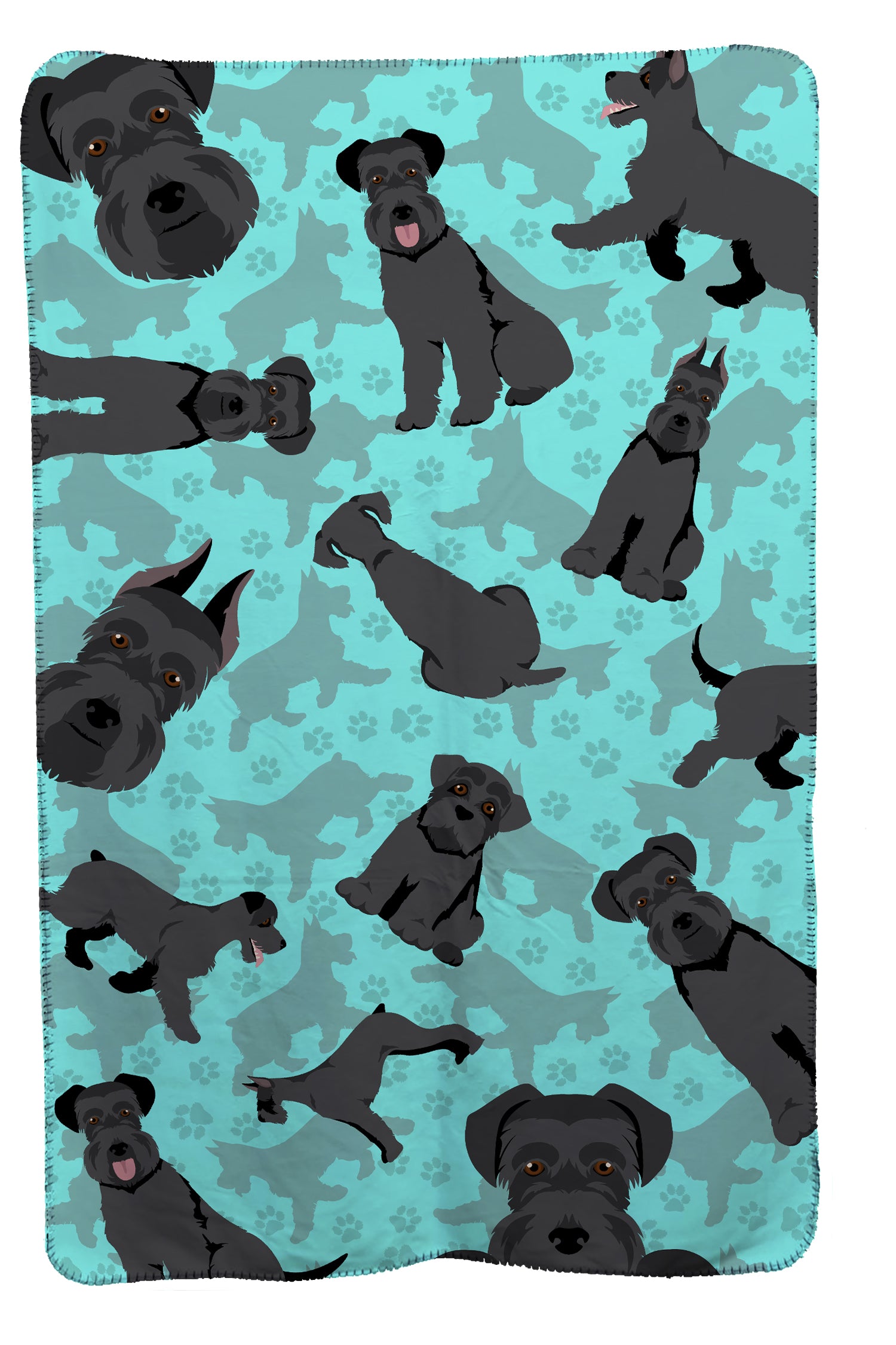 Buy this Black Schnauzer Soft Travel Blanket with Bag